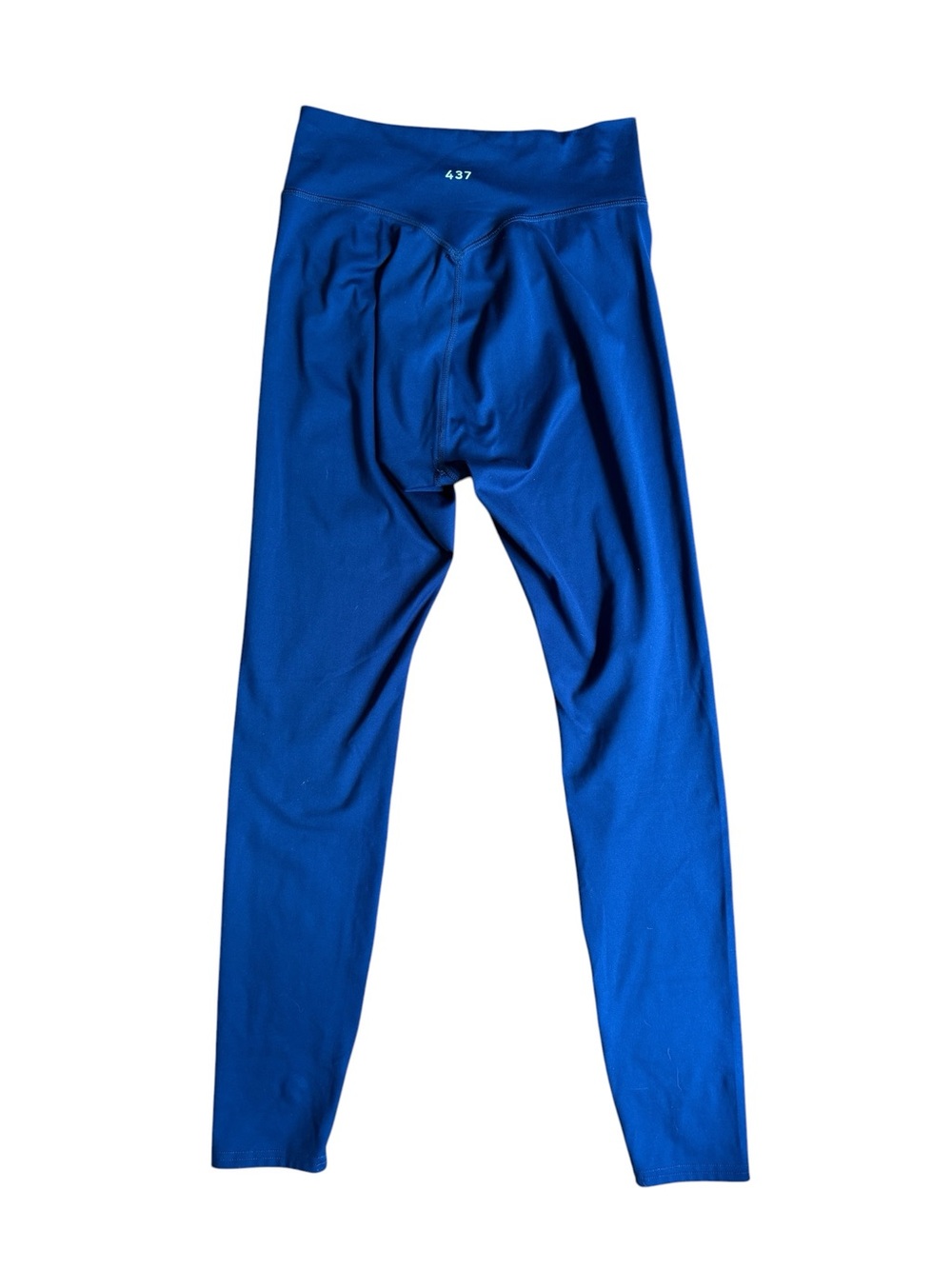 437 Women's Leggings "The V" Cobalt Blue High Waisted Sz. M - Picture 3 of 4